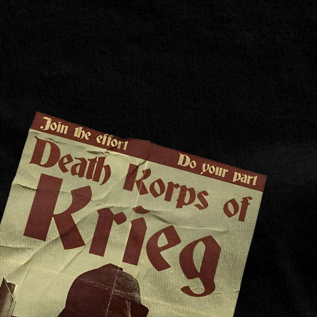 Vintage T-Shirt Death Korps Recruitment Pure Cotton T-Shirts W-Warhammer 40k Hipster Tshirt