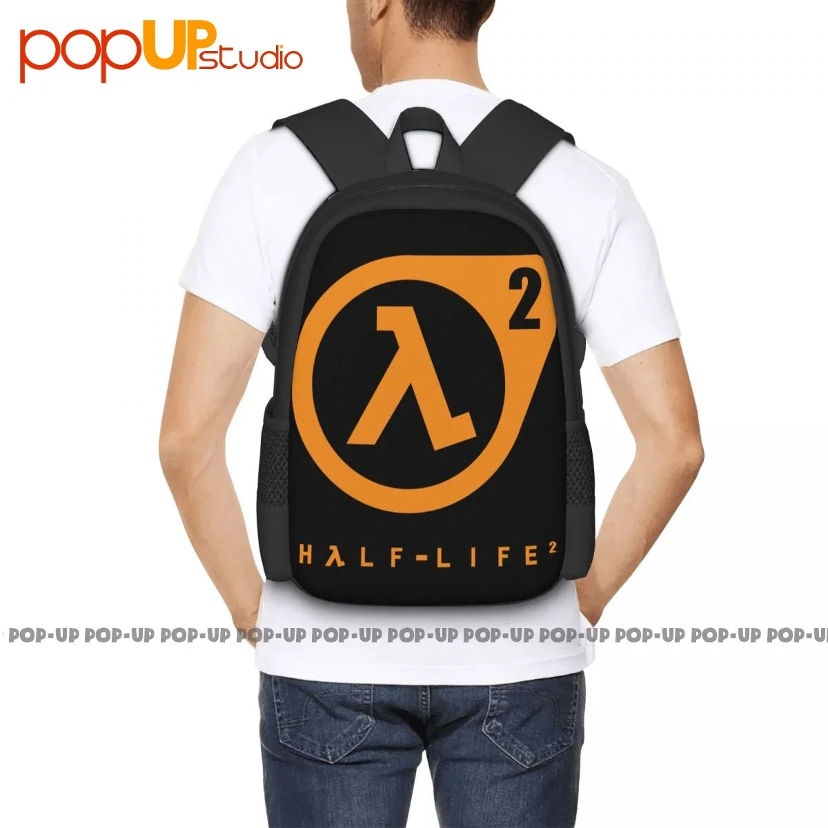 حقيبة ظهر Half Life 2 ذات سعة كبيرة حقيبة مدرسية ساخنة #5