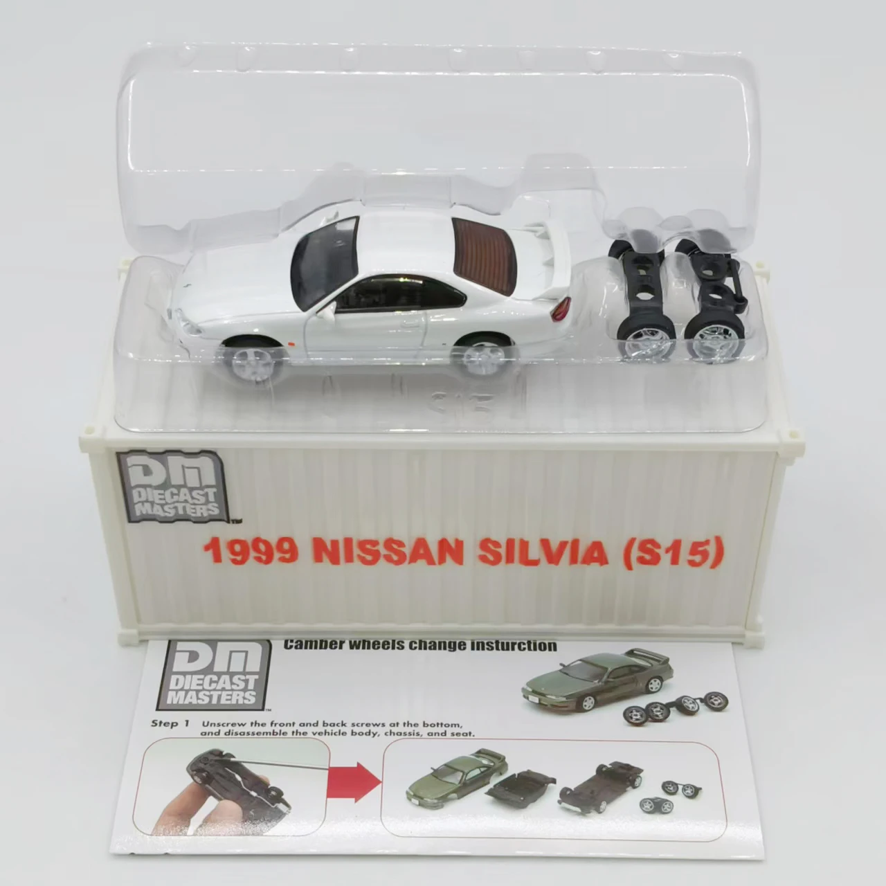 DM DieCast Master 1:64 سيلفيا S14 S15 سبيكة سيارة نموذج الكبار الأطفال جمع تذكارية ثابت عرض هدية لعبة