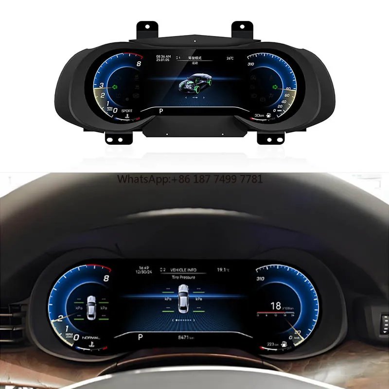 

Linux System LCD Car Dashboard Speedometer Digital for . Quattroporte 2013-2023 12.3inch Instrument Virtual Cockpit Panel