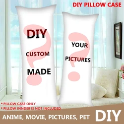 Funda de almohada de juego de Anime para novio y novia, funda de almohada Dakimakura personalizada con respaldo largo para cama, 120x40, 150x50, 160x50, 180x60