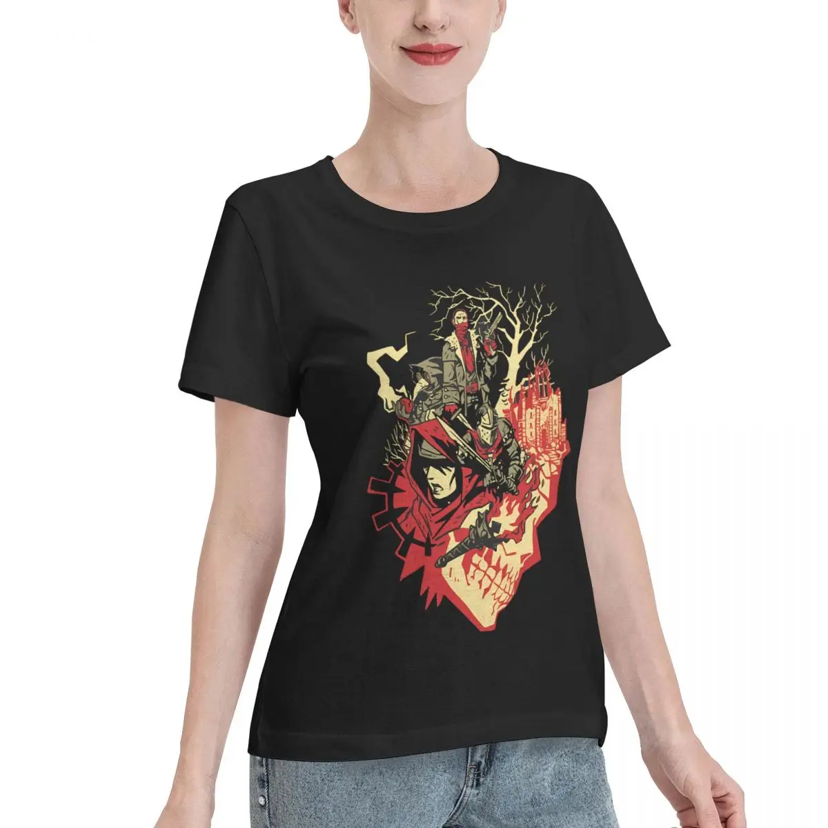 Free Matching Gifts Idea Darkest Dungeon Red Hook Vestal Gifts Women's T-shirt Home Wear Trendy Basic Tee