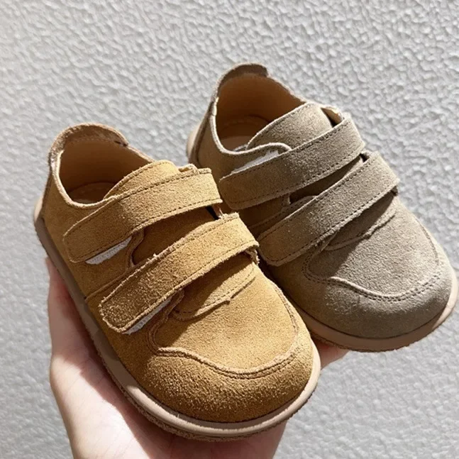 Childrens Shoes 2024 Autumn New Leather Shoes for Girls and Boys Soft Sole Anti Slip Versatile and Cute Shoes for Babies