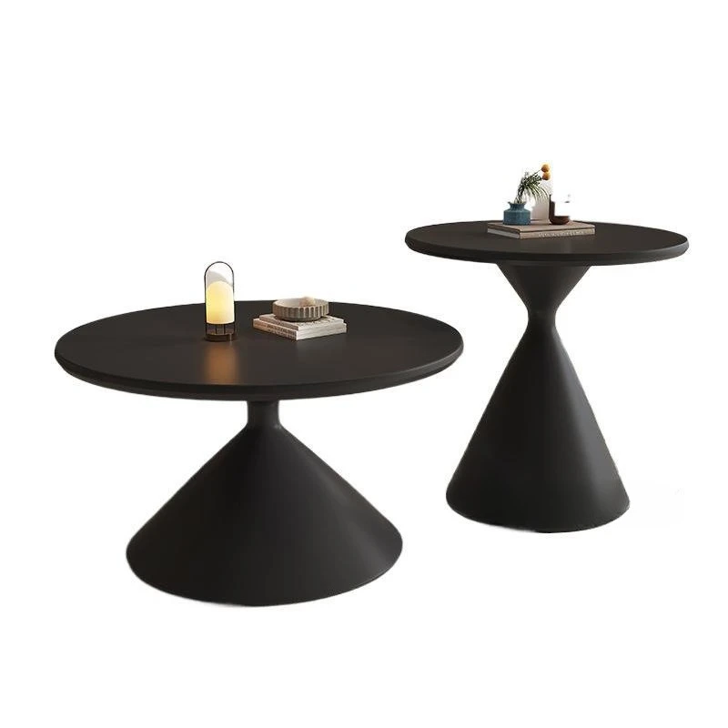 

French solid wood movable coffee table small apartment, antique side table small tea table in the living room, modern simple siz