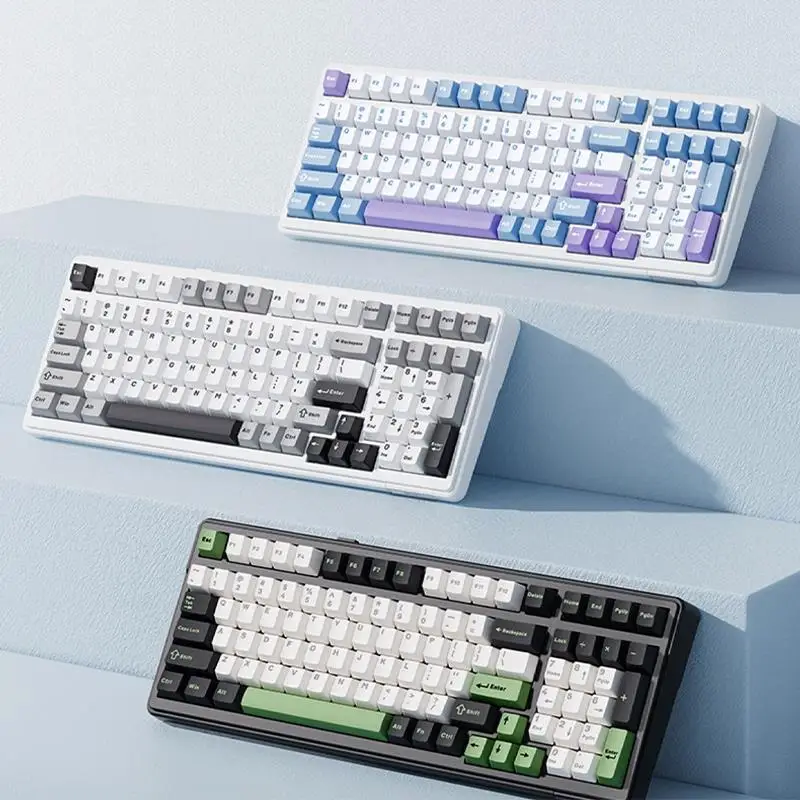 Imagem -02 - Junta do Teclado Mecânico Aula F99 Pbt sem Fio Bluetooth Personalização do Jogo Hot Plug Modo 2.4g 8000mah