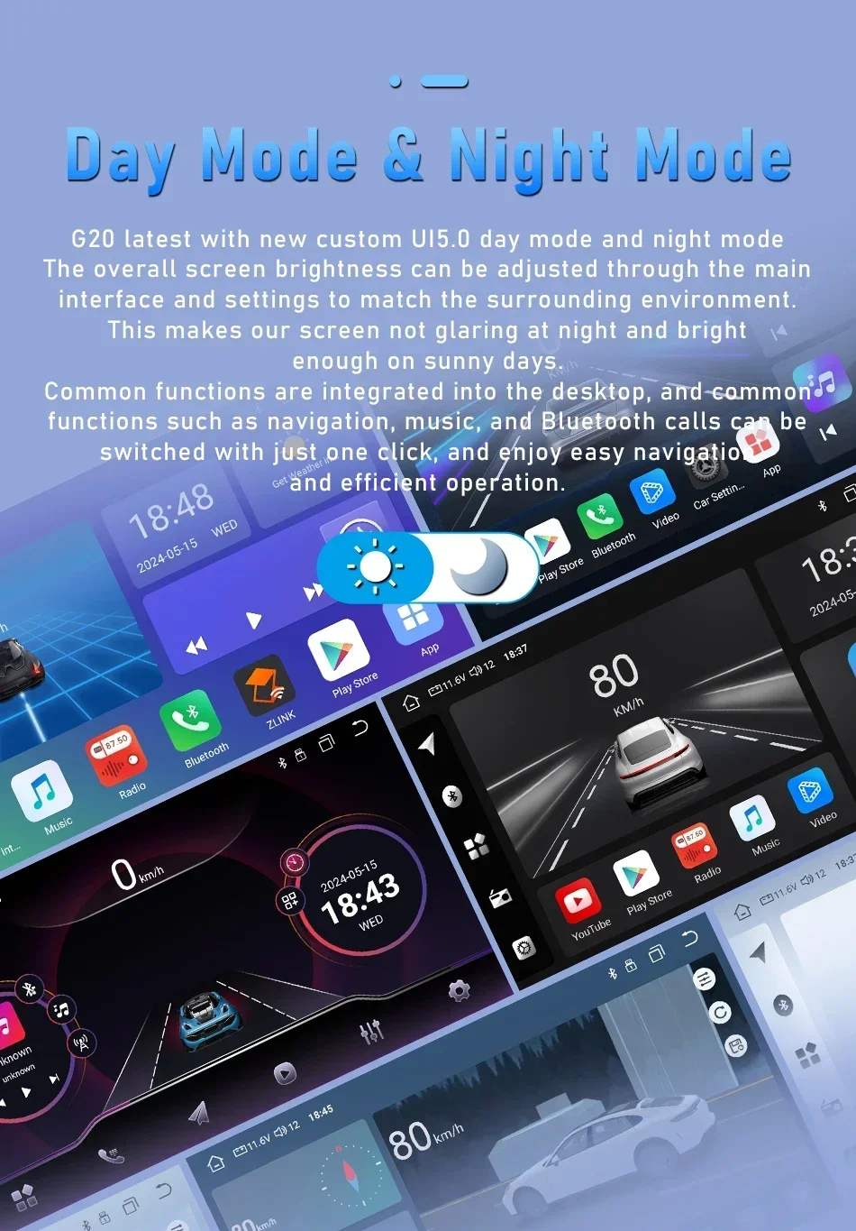 2Din Android Auto & Carplay Autoradio Für Audi A3 2 8P 2003-2013 S3 2006-2012 RS3 2011 2012 GPS Player 4G WiFi Multimedia Stereo – Detail 7
