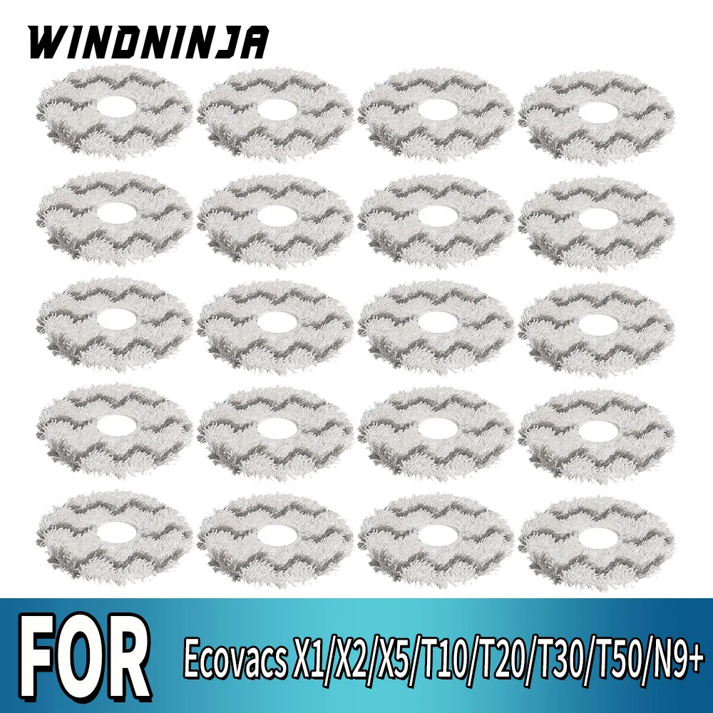

Mop Cloth For Ecovacs X1 X2 Omni X5 T10 T20 T30 T50 N30 N9+ Accessories Robot Vacuum Cleaner Microfiber Mop Pad Mop Towel Part