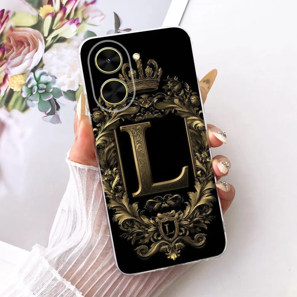 الأولي تاج رسائل نمط لينة سيليكون جراب هاتف ل Xiaomi Poco C71 Redmi A5 4G الغطاء الخلفي شفافة سليم غلاف من البولي يوريثان