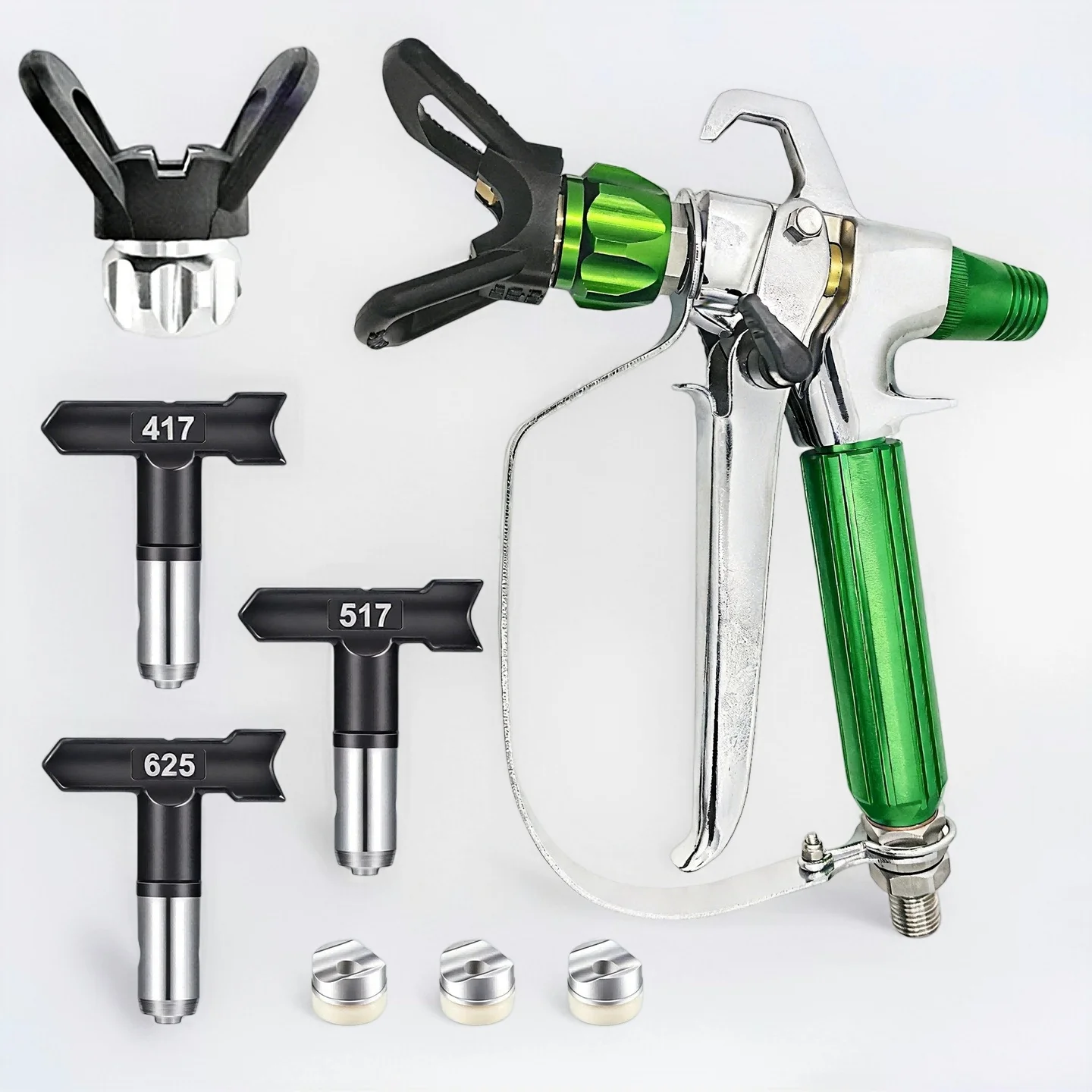 6pcs-high-pressure-airless-spray-gun-kit-with-3-nozzles-417-517-625--guards