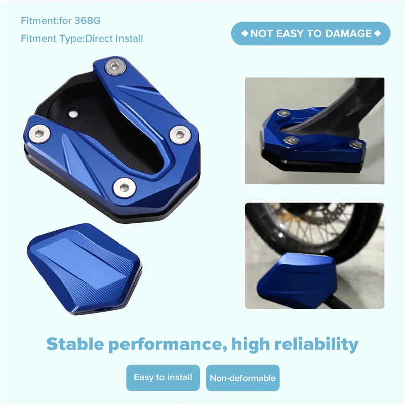 

Motorcycle Kickstand Foot Side Stand Enlarger Plate Kickstand Enlarge Extension For ZONTES 368G 368 G