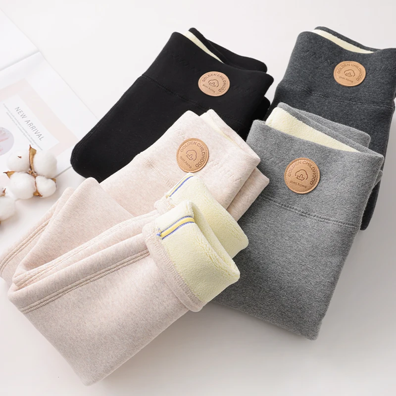 Women Oatmeal Fleece Lined Leggings 2026 New Autumn Winter Extra Thick Sherpa Thermal Warm Cotton Pants