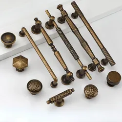 Nordic Vintage Handles for Cabinets and Drawers Bronze Knobs and Handles for Drawers Home Useful Accessories Cabinet Pulls