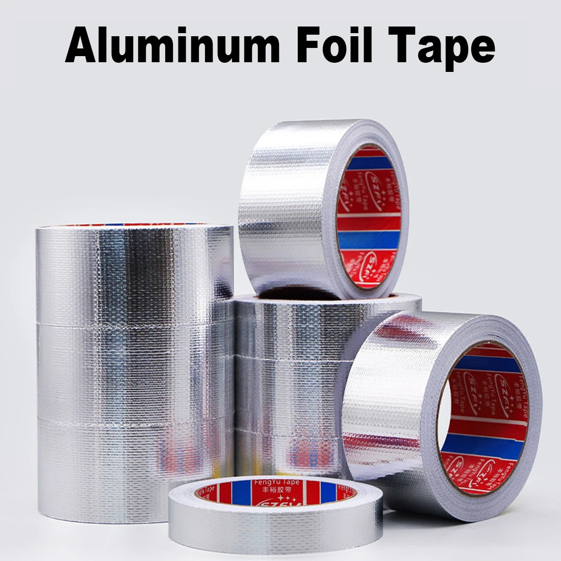 20M Aluminum Foil Tape, Heavy-Duty High-Temperature Tape, Suitable For Pipeline, Dryer Ventilation, Hvac, Pipeline Sealing