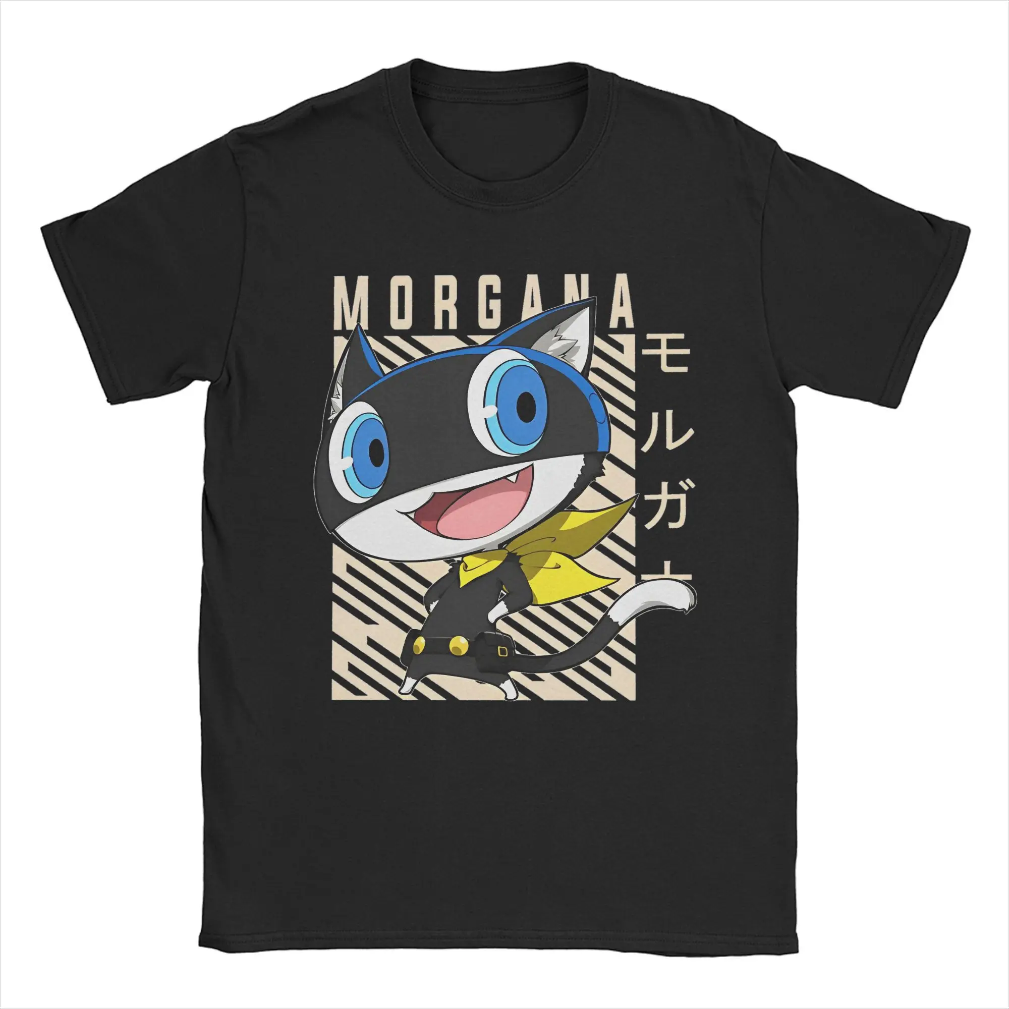 Personas 5 Morgana T Shirts for Men Women Cotton Novelty T-Shirt Crew Neck  Tees Short Sleeve Tops Unique