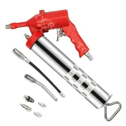 1 set 400CC Pneumatic Grease Gun Portable Pneumatic Compressor Pump Grease Gun for Various Auto Excavators and Marine