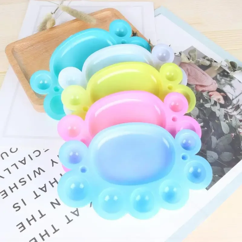 1 قطعة لوحة ألوان الأظافر البلاستيكية هلام البولندية خلط رسم لوحة الطلاء الملونة مانيكير مسمار الفن عرض مسمار ورنيش لوحة