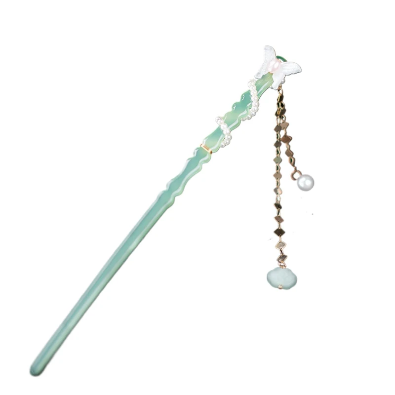 

* модные палочки для волос в китайском стиле, винтажные ацетатные палочки для еды, женские заколки для волос, заколки для волос, кулон, украшения для волос, аксессуары