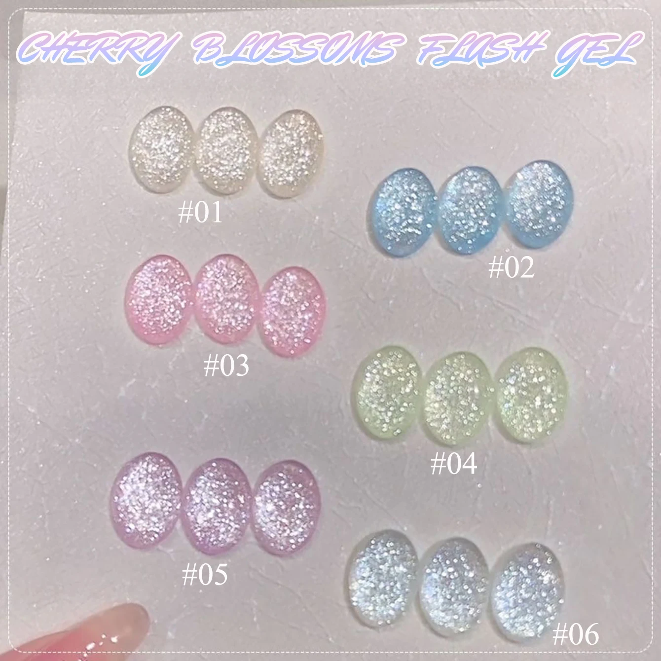 1-12 Stück PSK Dreamy Wedding Dress Fine Sparkling Gel Nagellack Whitening Beliebtes Rosa Grün Blau Glitzer Crushed Diamond Gel