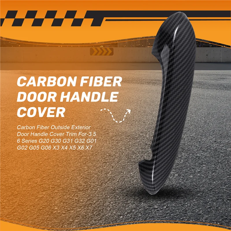 A30F-ألياف الكربون خارج غطاء مقبض الباب الخارجي الكسوة ل-BMW 3 5 6 سلسلة G20 G30 G31 G32 G01 G02 G05 G06 X3 X4 X5 X6 X7