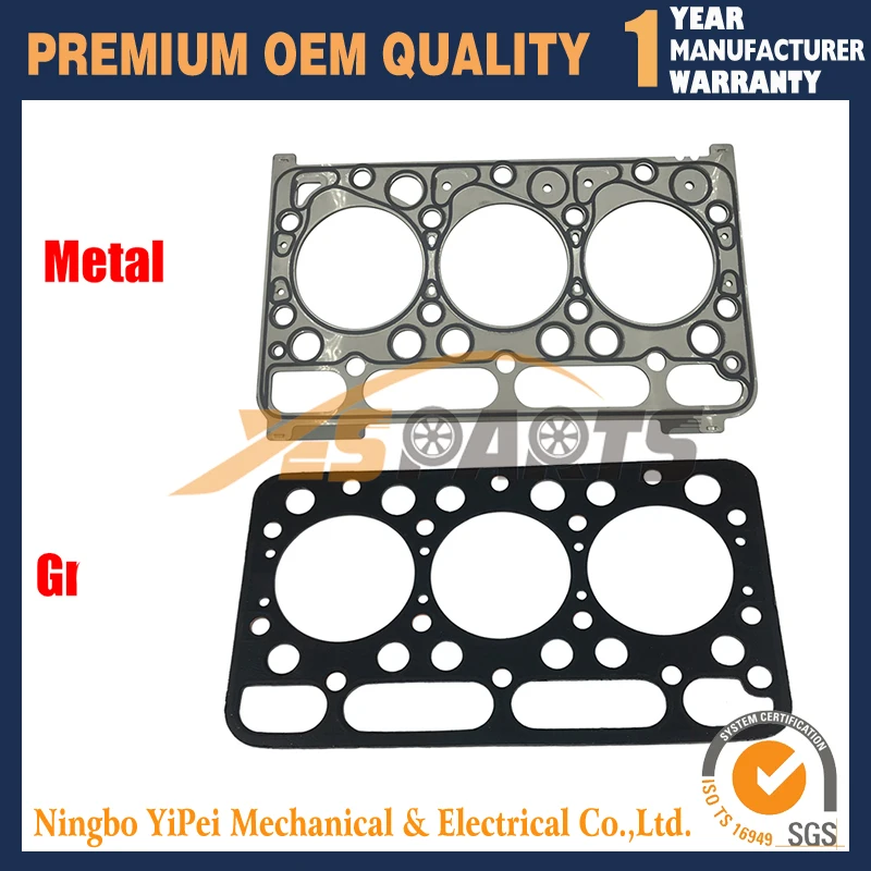Cylinder Head Gasket For Kubota D1302 D1302A Engine KH11H KH60 Tractor