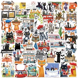 50PCS Cute Cat Stickers Vinyl Waterproof Funny Cats Decals for Water Bottle Laptop Skateboard Scrapbook Luggage Kids Toys