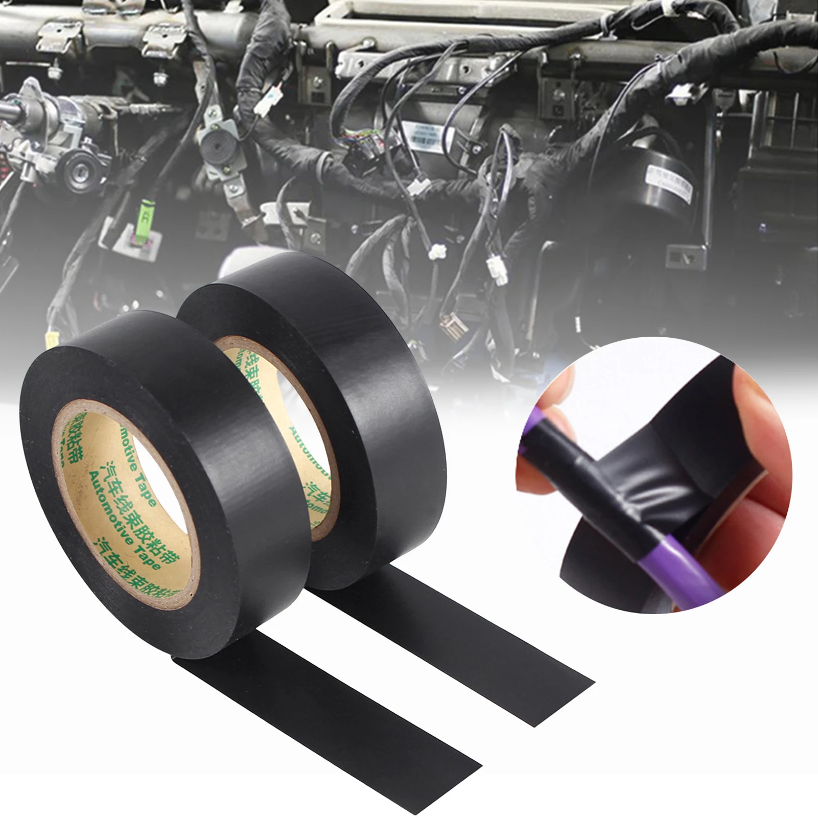 PVC Elektrisches Isolierband Flammhemmendes Klebeband für Kabelbaumreparatur und Automobilanwendungen