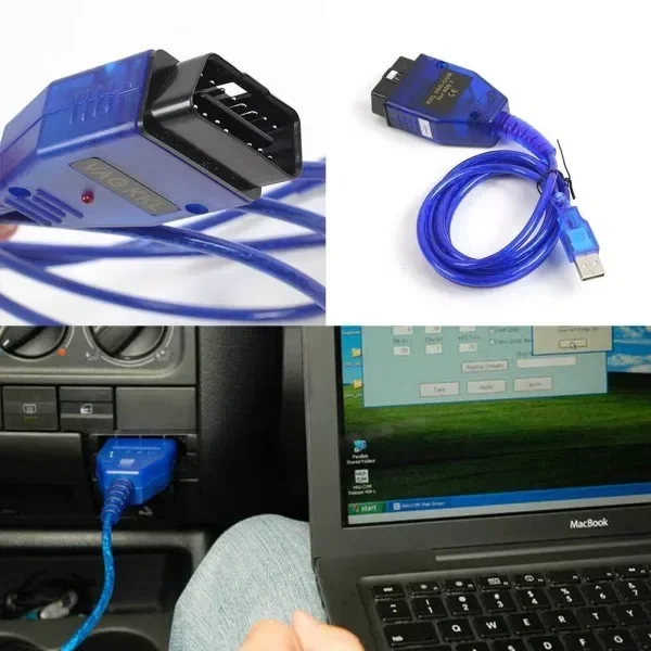 Good CH340 Chip VAG USB Cable Interface for KKL USB OBD OBD2 Diagnostic 16pin 409 Cable OBDII Scanner for Audi/Skoda