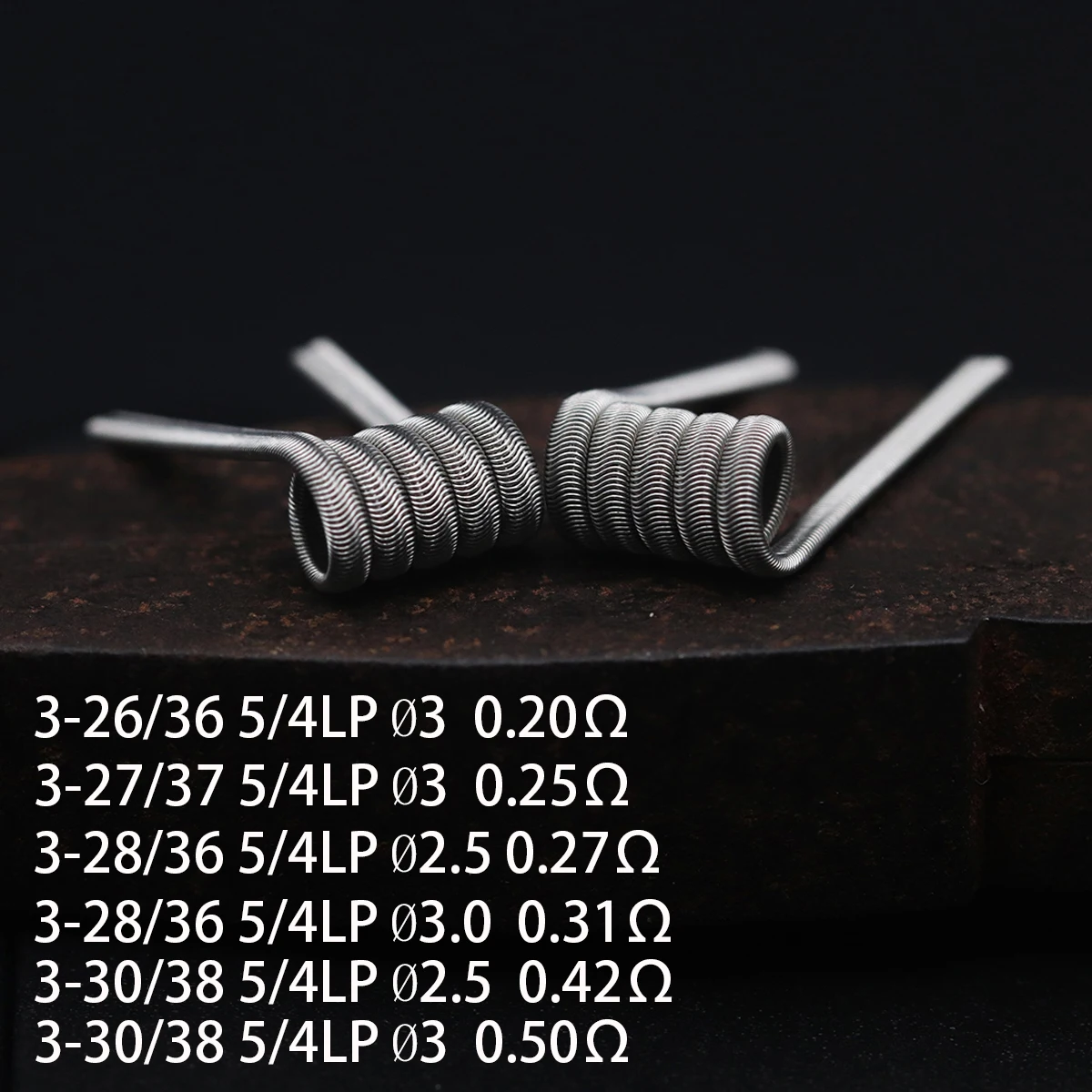 Handmade 10pcs 3/2.5mm Inner Diameter Alien Fused Clapton DL/DTL/RDL Coil Resistance PreBuilt Spiral Tool Alien Ni80 Springs Too