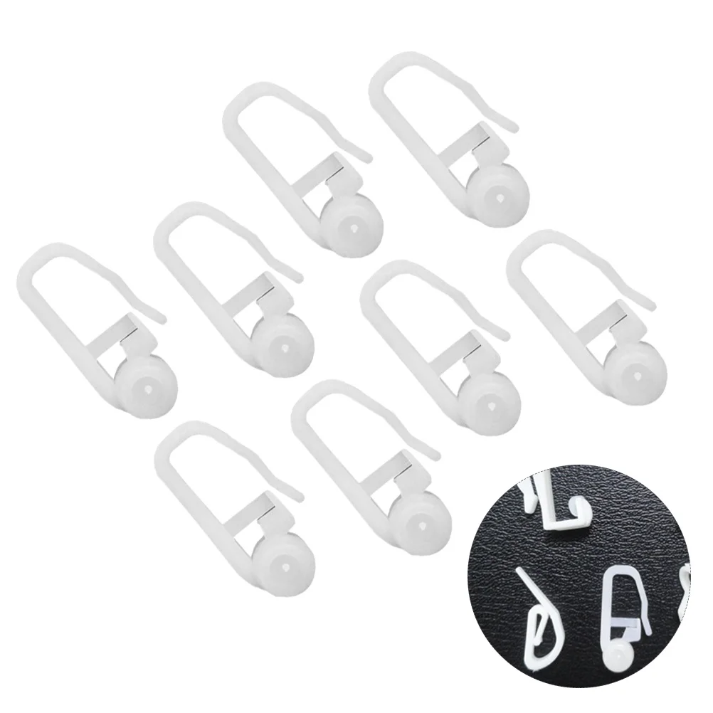 

100Pcs Curtain Hanging Ring Kit Sturdy Plastic Universal Roller for Heavy Curtains Fast Setup Smooth Sliding Performance