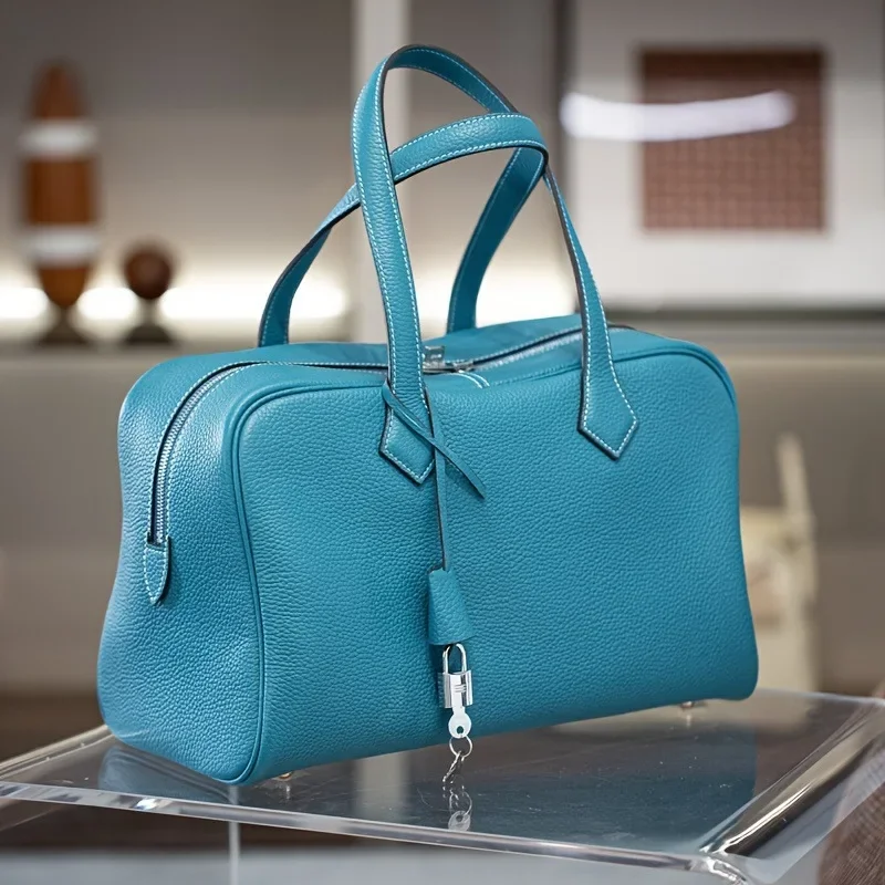 فيكتوريا الجلود وسادة مستطيلة حقيبة يد المرأة حقيبة كتف تحت الإبط حقيبة لينة بولي Material المواد نمط محايد الحد الأدنى