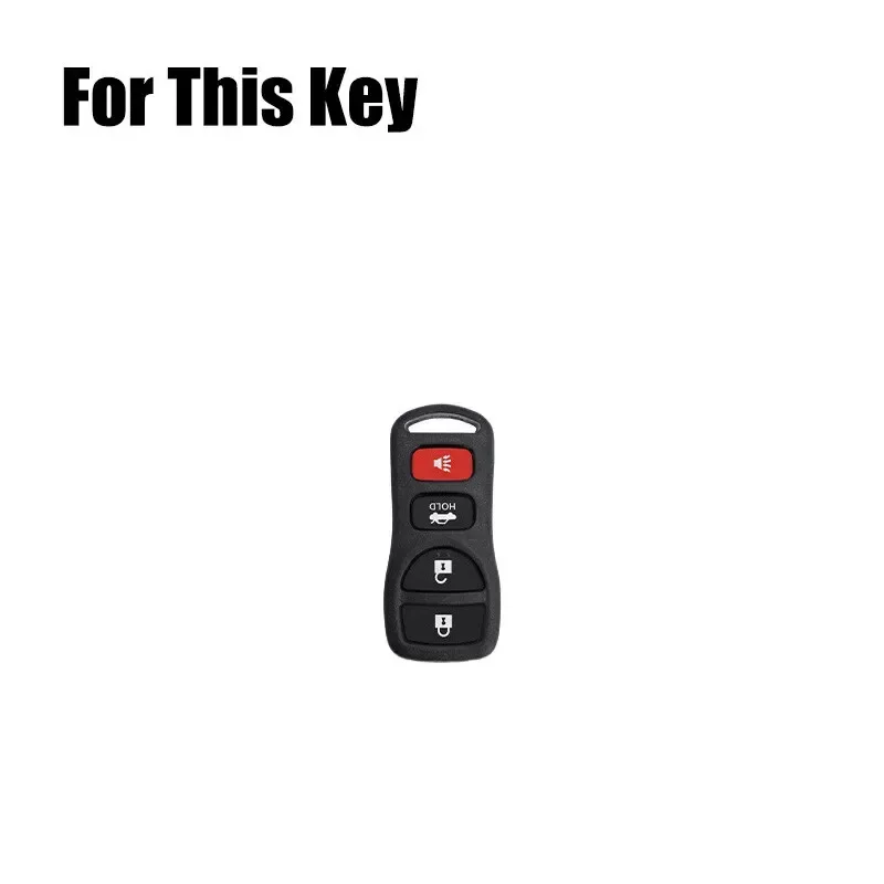 Zinc Alloy Leather Car Key Case Cover For Nissan Xterra Altima Sentra Frontier 350Z Titan Pathfinder X-Trail Tiida Murano Armada