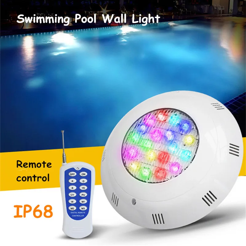 Led Pool Light Outdoor Water Feature Light IP68 Waterproof RGB Colorful 12V Underwater Light Low Voltage Landscape Lighting 6w