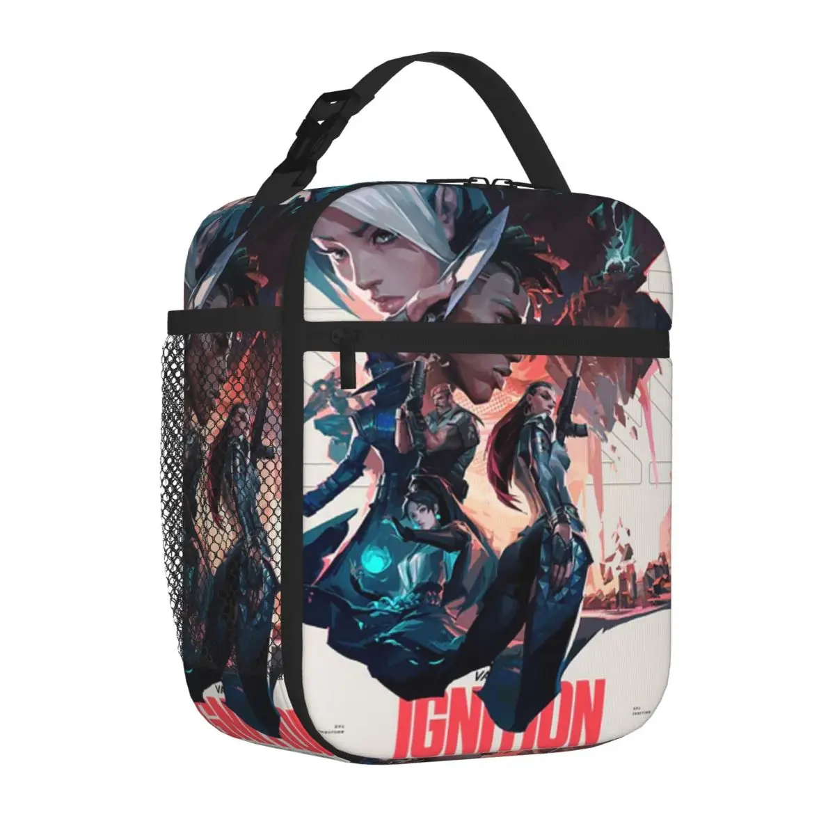 Poster Ilustrativo Inspirado no Jogo de Tabuleiro Zombicide, Bolsa de Almoço com Três Compartimentos para Escritório, Viagem de Ciclismo, Bolsa de Almoço para Estudantes
