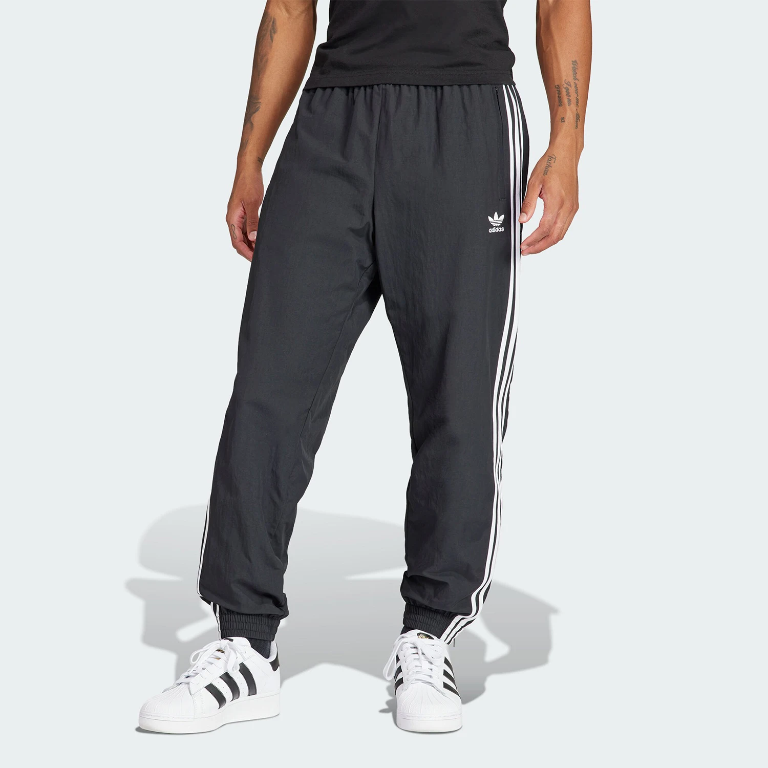 Adidas genuine clover retro men's woven leg tied sports pants IT2501