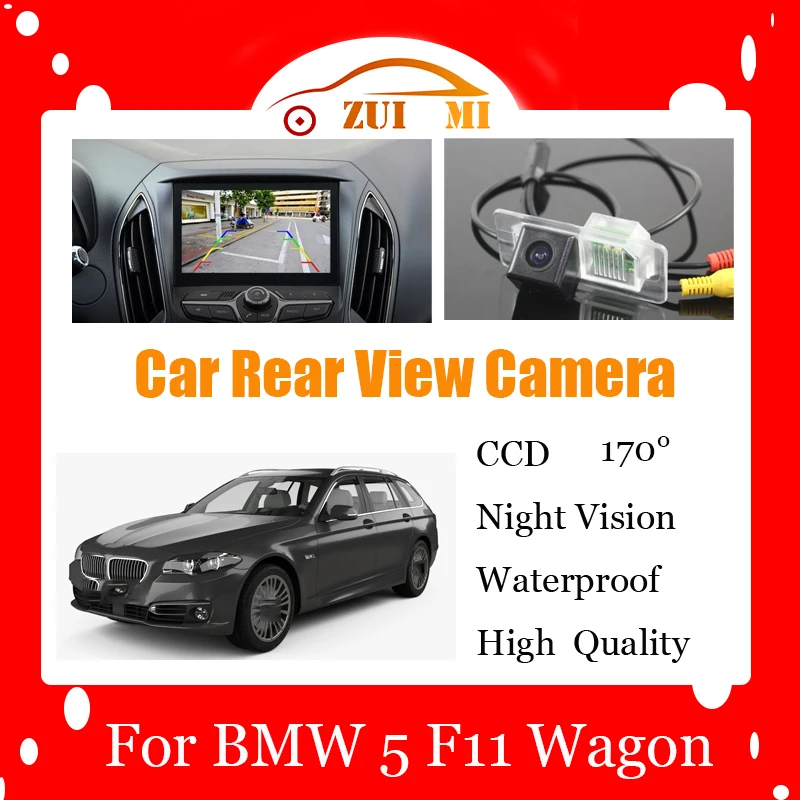 Car Reverse Rear View Camera For BMW 5 F11 Wagon 2014 2015 Waterproof CCD Full HD Night Vision Backup Parking Camera