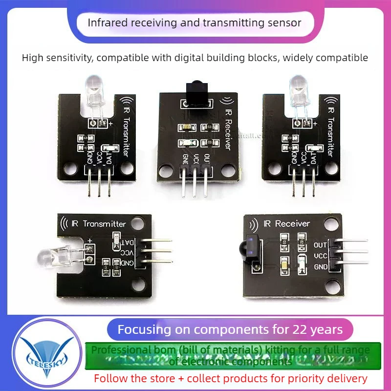1PCS IR Infrared Transmitter Module Ir Digital 38khz Infrared Receiver Sensor Module for Arduino Electronic Building Block