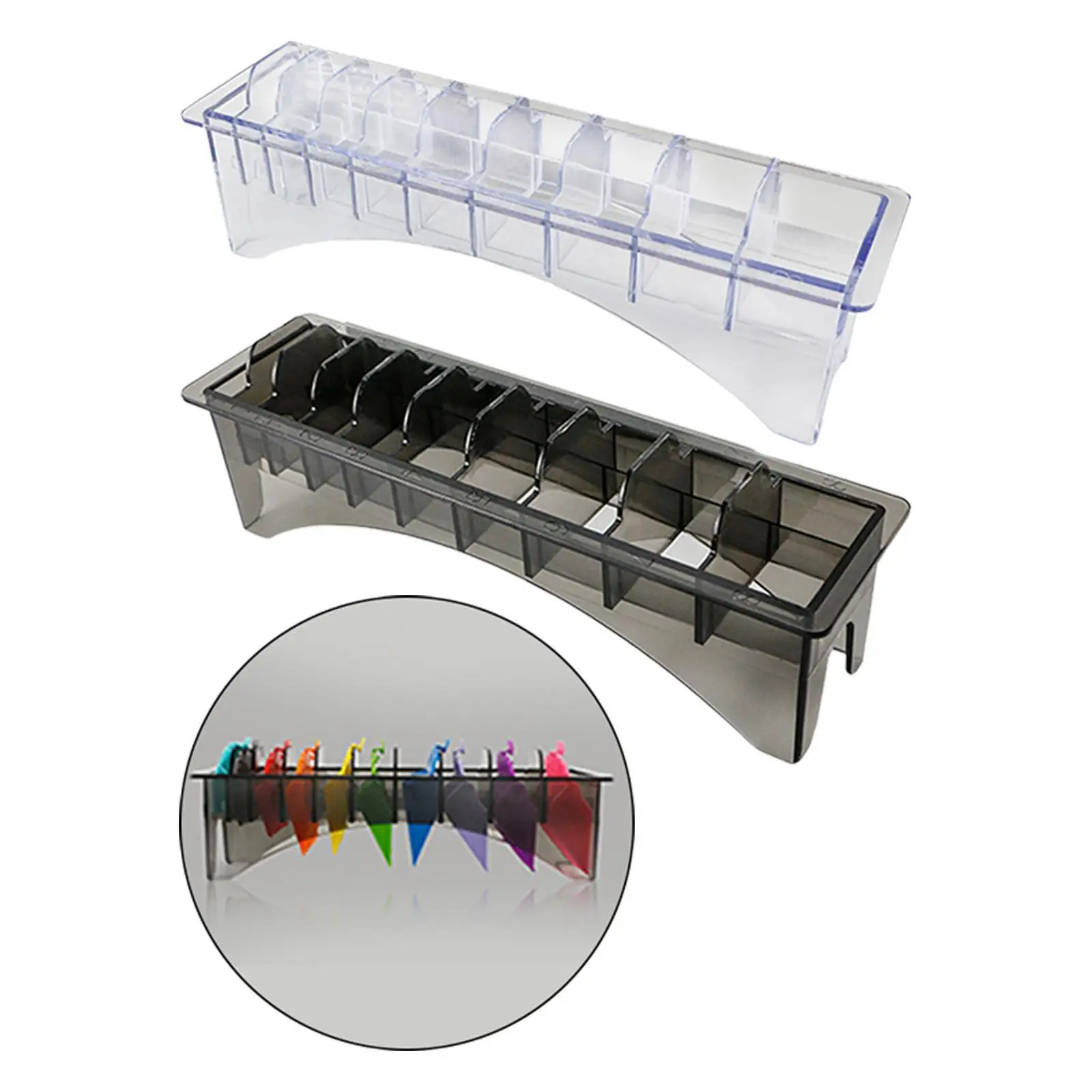 

Guide Comb Storage Box 10 Grid Rectangular Limit Comb Organizer for Shop