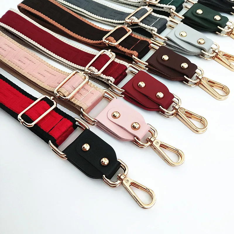 Alça ajustável para bolsa crossbody para mulheres, monocromática, cinto de ombro, alça larga