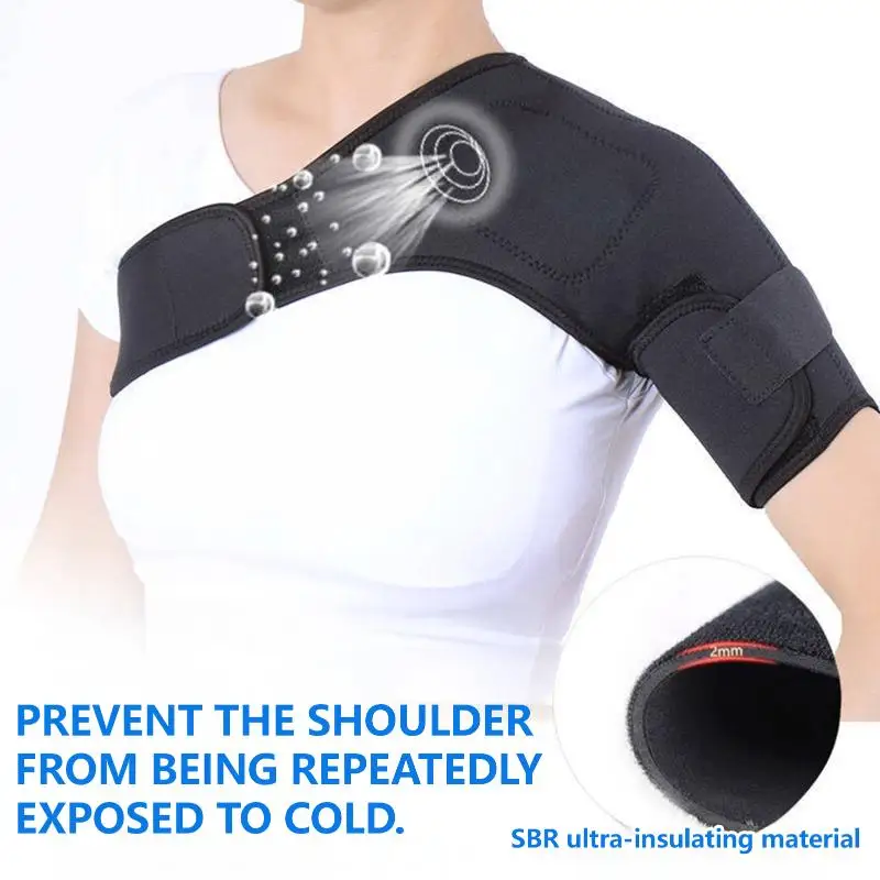 1Pcs 1Pcs Shoulder Pain Relief Massager Brace Self-heating Single Shoulder Wrap Brace For Rotator Cuff Cervical Shoulder Pad - Aliexpress Deal