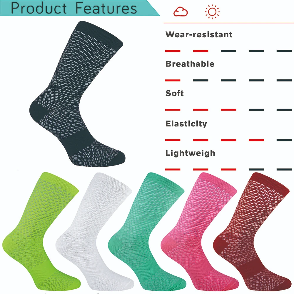 Men Women Cycling Socks With Premium Fabrics For The Ultimate Riding Experience Fit 37-45 Many Colors