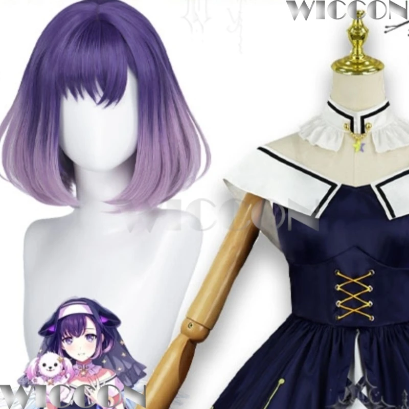 Peluca de Cosplay de Yume Mita Fuji Miyako de BanG Dream, Vestido Mugendai Mewtype, Sombrero, Collar, Medias, Accesorios para Navidad, Carnaval y Eventos