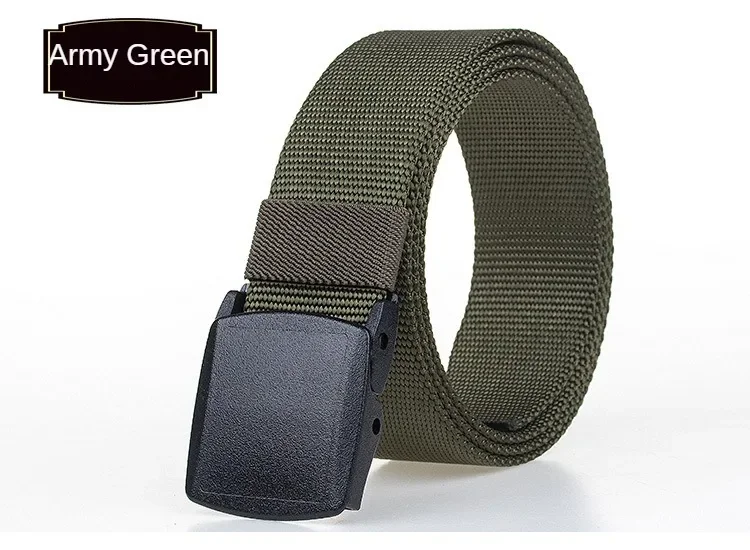 Ykk Kunststoffs chnalle Nylon gürtel für Frauen und Männer Metall freier Hüftgurt Sicherheits inspektion Student Militär Trainings gürtel für Männer – Detail 13