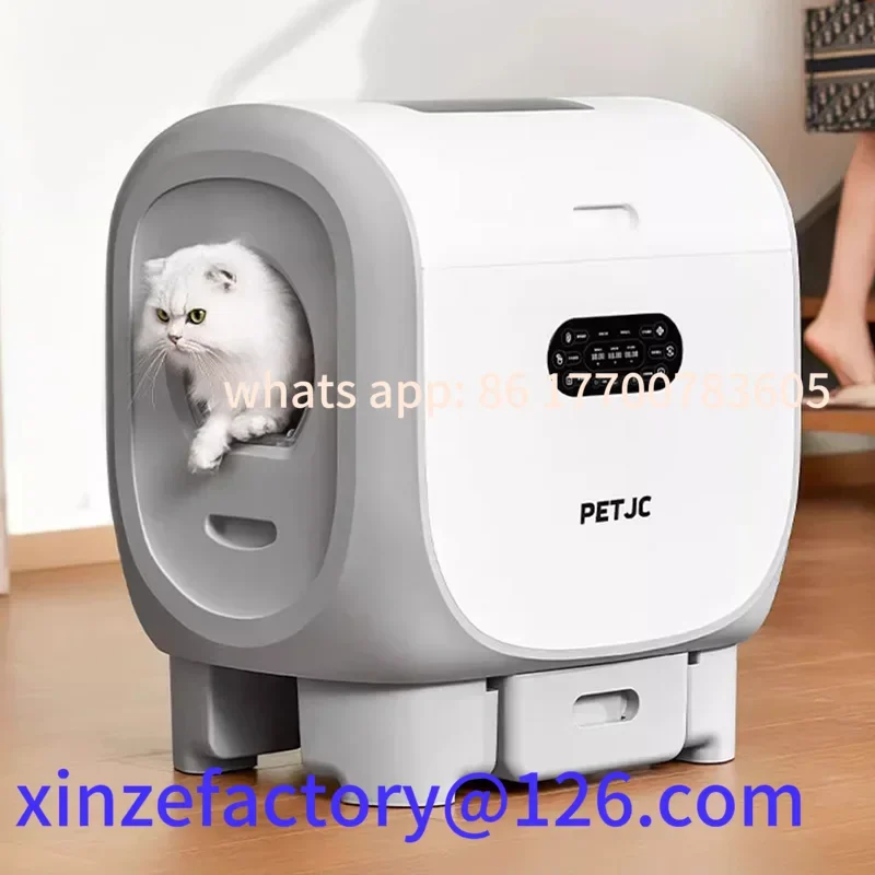 

Customizable Self-cleaning Cat Litter Box Large APP Automatic Cat Tray Big Cats Smart Toilet Closed Disinfect Sandbox Pet Produc