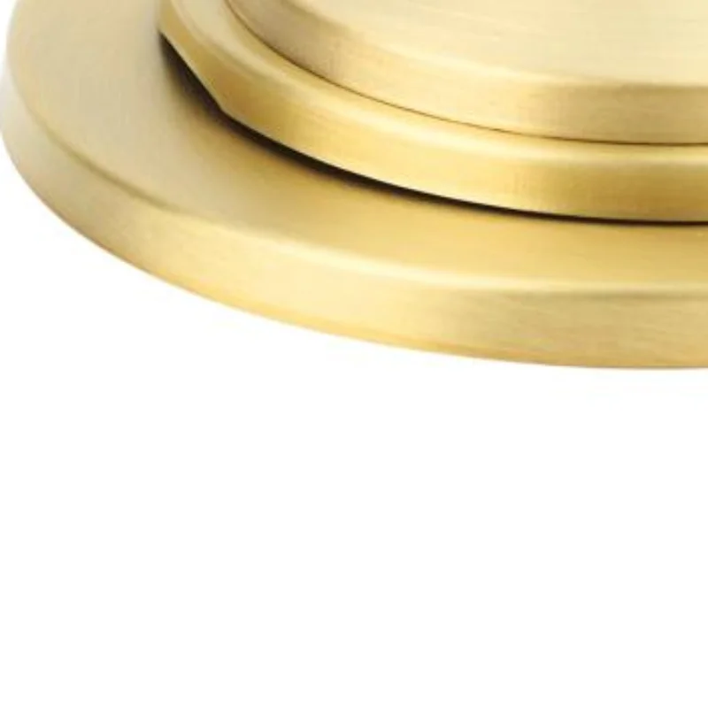 Brass Folded Round Cap Glass Ceramic Mouth Cap Hollow Tube Sealing Round Sheet Lighting Accessories DIY Lampshade Cover