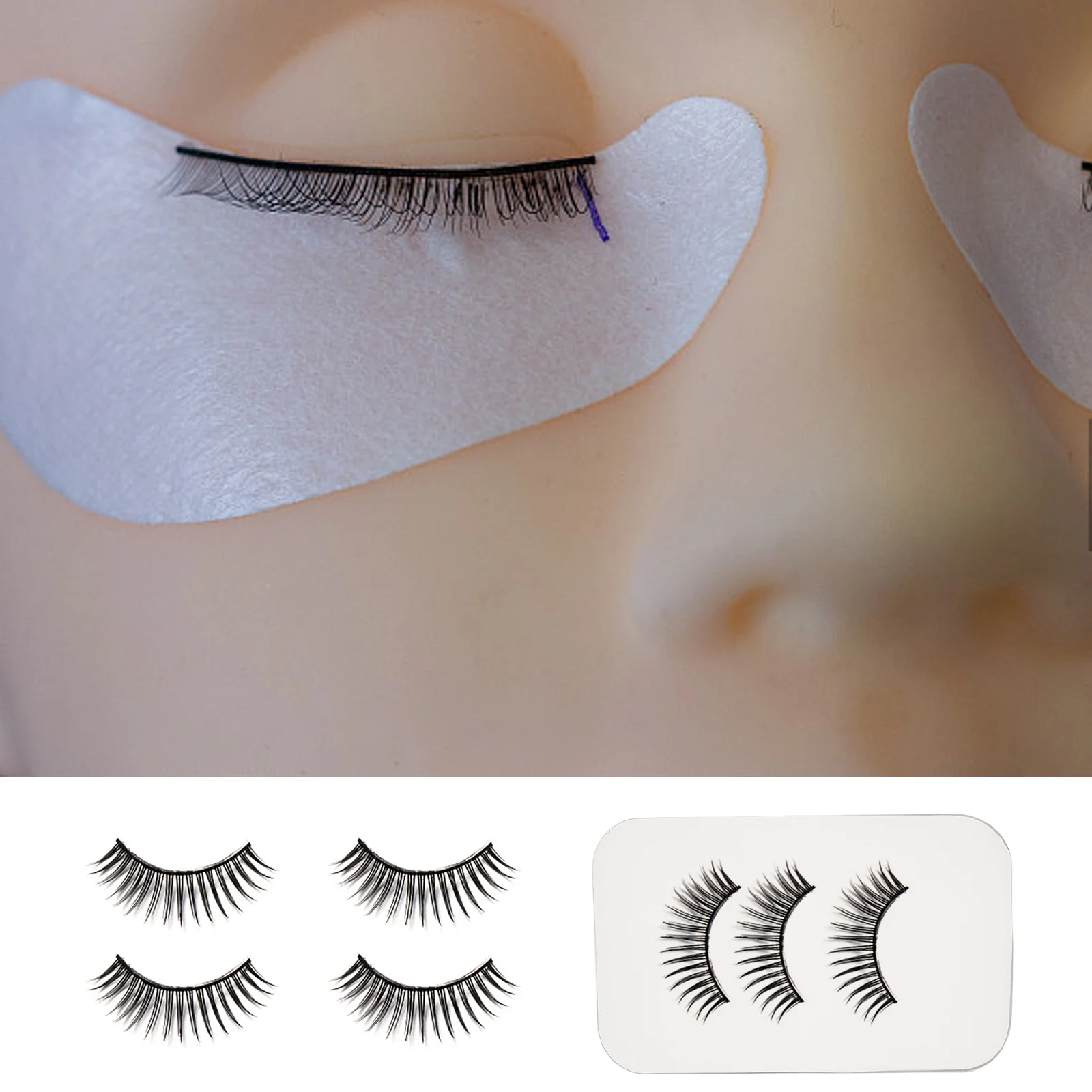 4-teilige Werkzeuge für falsche Wimpern, Mehrzweck-Wimpernverlängerung, Acrylpalette zum einfachen Wimperngreifen und Fächerherstellungsverfahren