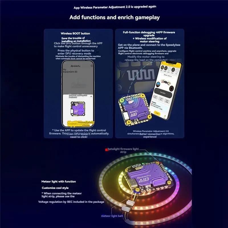 FBIL-For Speedybee F405 AIO Flight Controller 40A Blue-Jay 3-6S Integrated Flight Controller For FPV Freestyle Drones
