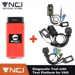 VNCI For VAG Auto Diagnostic Tool CAN FD/ DoIP Engineer with GT110/GT111/GT112 Dashboard IMMO Key Matching Test Platform Cable