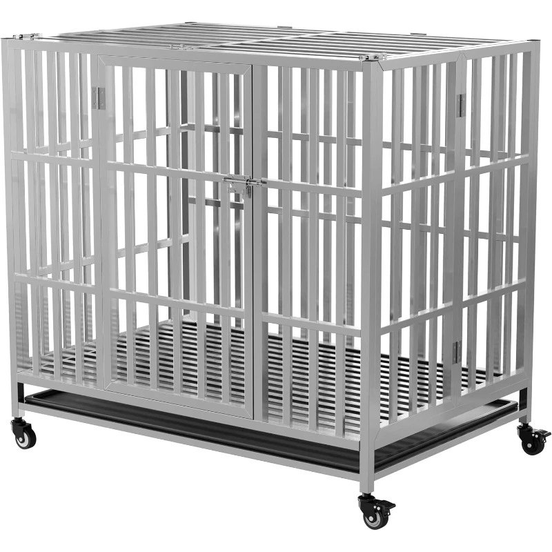 

Collapsible Pet Cage Other Pet Cages Indoor Metal Two Room Stainless Steel Dog Cage Kennel