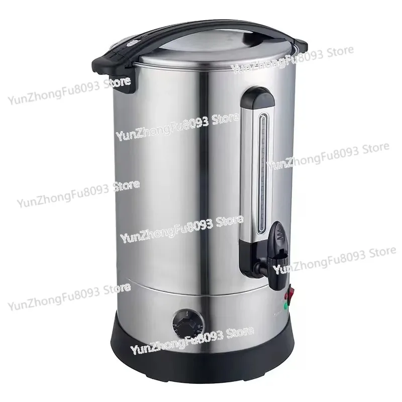 Large Percolator Pot Dispenser With Double-Wall Stainless Steel, Quick Brewing, Stays Hot
