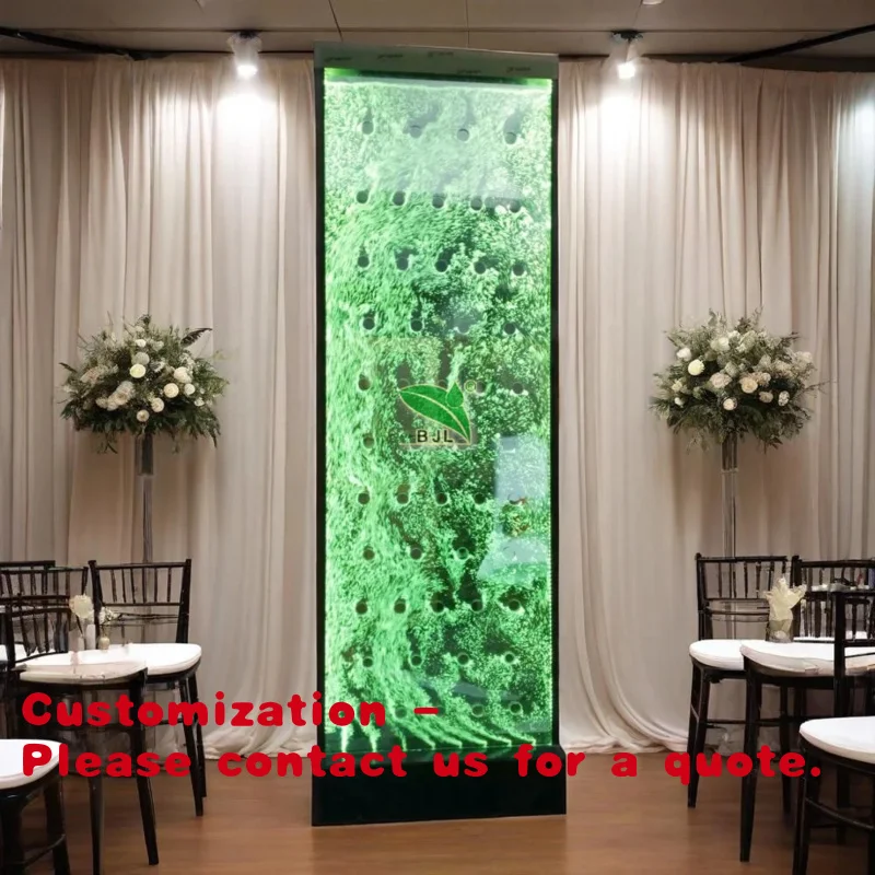custom.Custom Indoor Decoration Color Changing Led Swirl Bubble Wall Room Divider